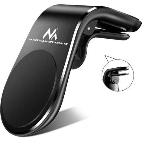 Support de téléphone de voiture Maclean, magnétique, universel, pour grille d'aération, matériau ABS, MC-326 (1/5)