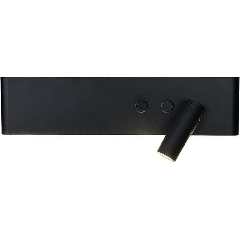 Moderne Wandleuchte zum Lesen, schwarz, rechts, neutrale Farbe, LED 10W+3W, bewegliche Spitze, Schalter, RESORT Milagro (1/5)