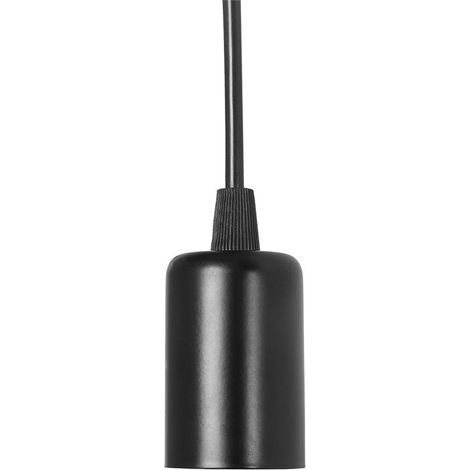 Lámpara colgante industrial vintage con 8 brazos, casquillo E27 – soporte metálico negro retro – 19,5 cm, cable de 2 m para auto instalación. (1/5)
