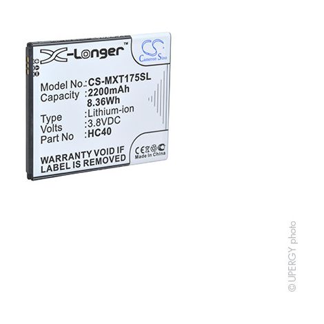 NX - Batterie téléphone, smartphone, GSM pour Motorola 3.85V 2200mAh - HC40 (1/3)