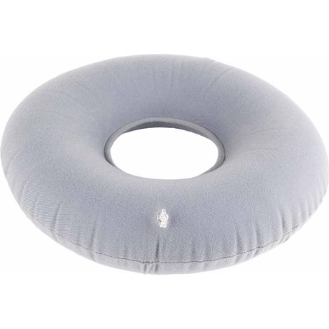 Coussin rond gonflable en forme de donut de 39 cm, idéal pour soulager les hémorroïdes et les escarres de grossesse. (1/5)