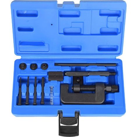 Kit d'outils pour chaîne de moto (13 pièces), compatible avec les motos, les vélos et les quads.