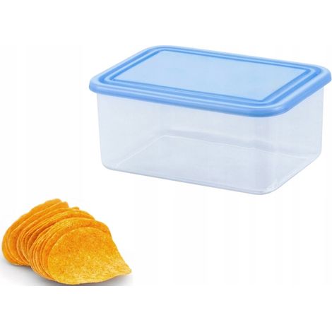 Curver Recipiente para Alimentos con Tapa 0,4L, plástico apto para congelador y lavavajillas, diseño rectangular, ideal para almacenar y conservar alimentos frescos y organizados. (1/5)
