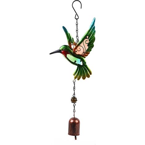 Girouette En Métal - Mobile À Vent En Forme De Colibri - Pour Jardin Et Intérieur - Hauteur 85 Cm - 1 Pièce (1/5)