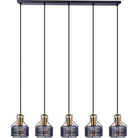 Naeve FORO Plafonnier suspendu noir 5xE27