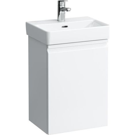 Meuble sous-vasque LAUFEN PRO S 415 x 580 x 320 mm charnière gauche blanc mat LAUFEN