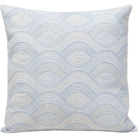 Housse de coussin en Vagues finement brodées KAMARIE (1/4)