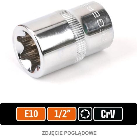 Chiave a bussola 1/2" torx E10 / teger (1/2)