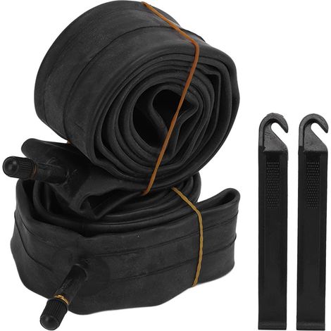 CHAMBRE À AIR DE VÉLO BUTYLE EXCELLENTE ÉTANCHÉITÉ EN CAOUTCHOUC CHAMBRE À AIR EN CAOUTCHOUC POUR JANTE DE VÉLO PNEU POUR VTT (20X1.75/2.125 nice bou (1/5)