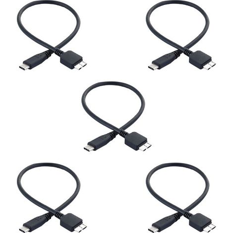 5X câble disque dur USB 3.1 Type-C mâle vers USB 3.0 Micro-B mâle pour et te (1/5)