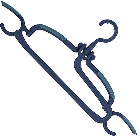 Cintre Rotatif Antidérapant pour Pantalons, Plastique Sans Couture, Bleu Vert (1/5)