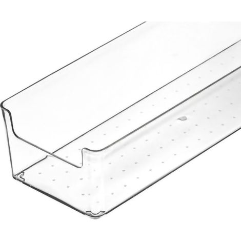 [Plateau de rangement pour drawer] [Organiseur durable] [Bac rectangle transparent] [En polyéthylène PET] [Grand format] [250g] [1 unité] (1/4)