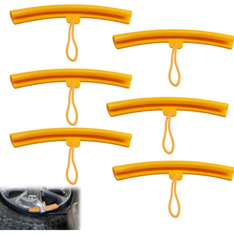 Lot de 6 protections de jantes, montage des pneus, protection des jantes, protection des bords de jante, aide au montage, protège les jantes de l'usure et (1/5)