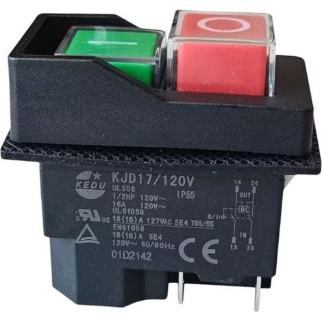 Interrupteur électromagnétique KJD17B avec protection contre les sous-tensions et les surcharges, contacteur à quatre broches haute intensité pour équipements industriels