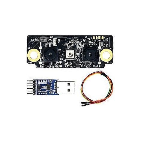 FM225 3D-Gesichtserkennungsmodul DC5,5V-9V Live-Erkennung UART- und USB-Kommunikationsschnittstelle (C)