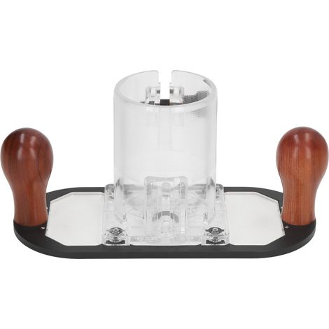 Base de protection transparente en plastique pour défonceuse, outil électrique, accessoires de bricolage pour le travail du bois