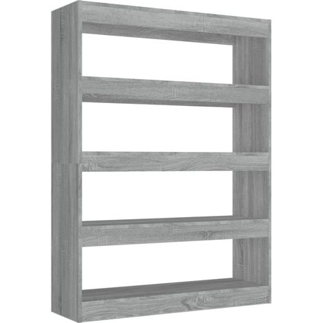Maison Exclusive - Bücherregal/Raumteiler Grau Sonoma 100x30x135