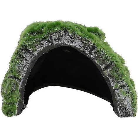 1 cachette créative pour tortue, grotte de repos simulée, adorable décoration pour reptiles (1/5)