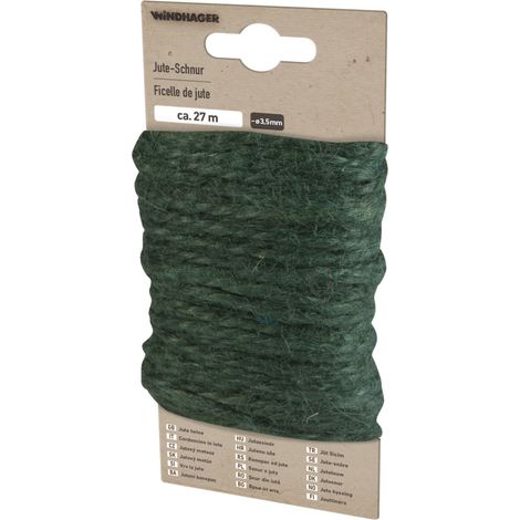 Windhager Jute-Schnur 27 m, grün Schutzvlies (1/2)