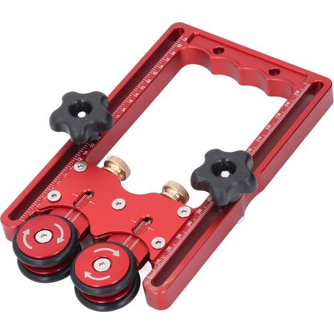 Guide d'alimentation pour scie circulaire sur table, rouleau en acier 160 mm, roulement unidirectionnel, double roue, travail du bois (1/5)