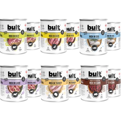 Cibo umido per cani BULT, mix di gusti, lattina da 12 x 800 g (1/5)