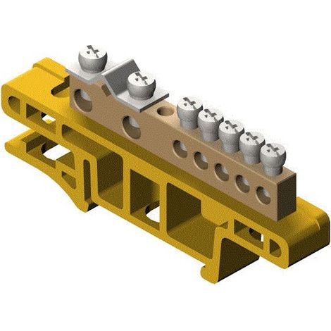 Tira de conectores electroplásticos DIN TS35 LZ-7/N2/EPN
