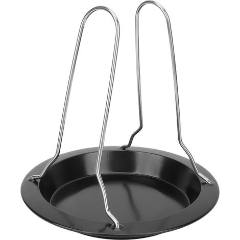 Grillade extérieur : support à dinde en acier inoxydable, support de poulet rôti portable, outil de barbecue créatif pour camping. (1/5)