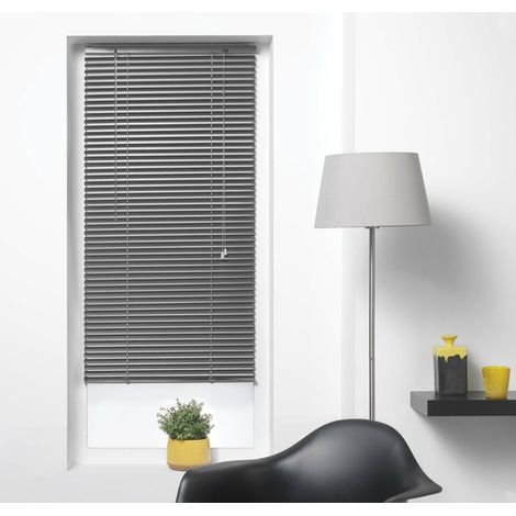 STORE VENITIEN LAMELLES ALUMINIUM VENITIEN ANTHRACITE - 60x180cm - Gris anthracite