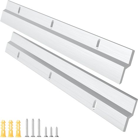 1 Paire Barre de Fixation en Z pour Miroir Lourd, 30cm Cintre pour Tableau en Alliage d'Aluminium avec Vis pour Cadre Lourd, Tête de Lit, Panneau, Rack (1/5)