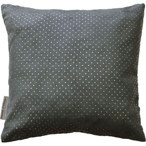 Housse de Coussin Suede C1060 Anthracite 40 x 40 cm (1/2)
