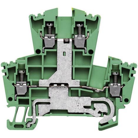 Bloc de jonction double étage Weidmüller WDK 2.5PE 1036300000-1 vert-jaune 1 pc(s) D15445 (1/5)
