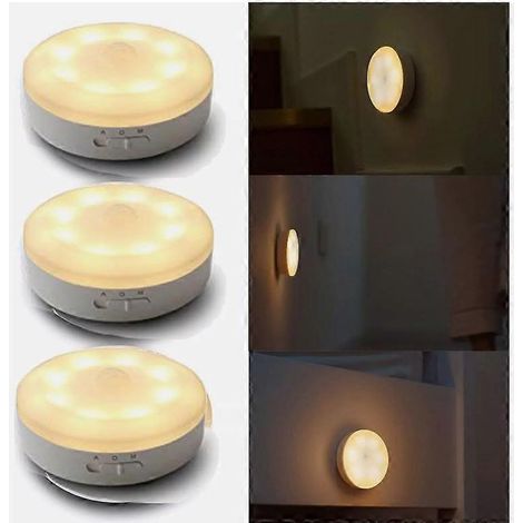 lumières de nuit avec éclairage USB-Akku LED lampe de nuit treppenlicht 3 Modi Neu (1/5)