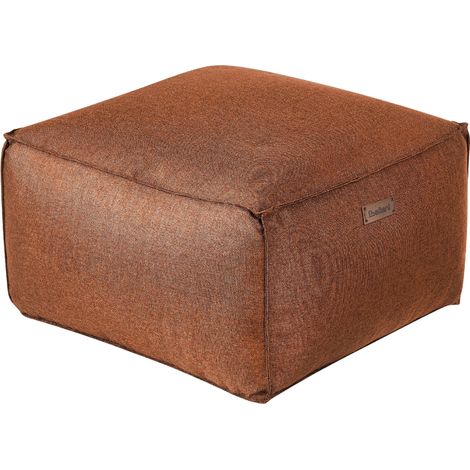 Pouf MUKKI Stoff Goldbraun