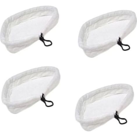 Lot de 4 Serpillères en Microfibre pour Balai Vapeur H2O Mop - FABLCREW (1/4)