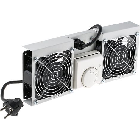 Support de ventilateur, 2 ventilateurs, 135 x 326 x 39mm ( Prix pour 1 ) (1/3)