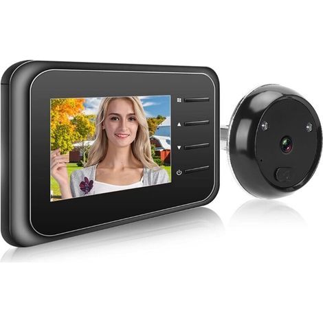 Sonnette vidéo sans fil avec écran LCD 2.4' – Vision nocturne IR – Grand angle 90° – Alimentation par 3 piles AAA (1/4)