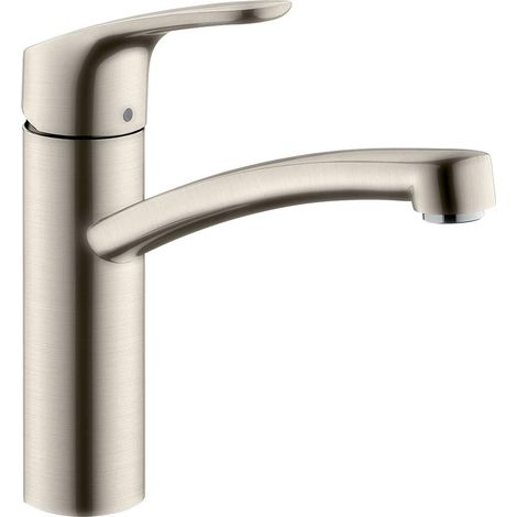 hansgrohe Focus M41 Miscelatore cucina monocomando 160, 1 getto, acciaio inox, 31806800 (1/5)