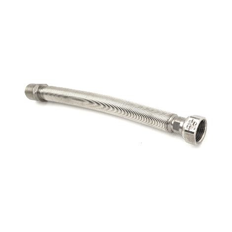 FLESSIBILE INOX RACCORDO IN OTTONE L. 220 / 420 MM  (per Acqua)- 3/4- ATON- pezzi 1