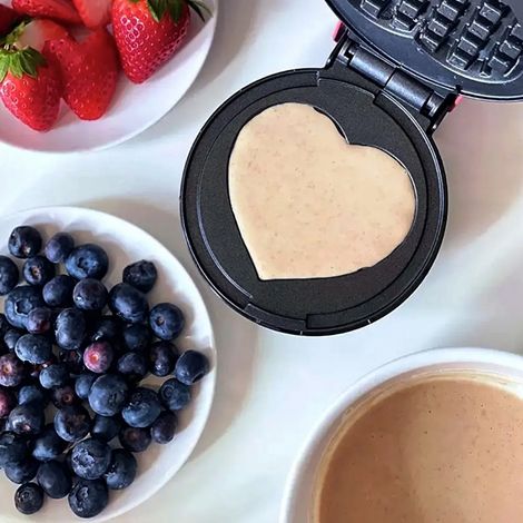 Mini gaufrier en forme de cœur, machine à petit-déjeuner (1/5)