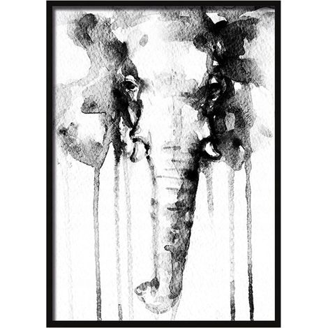 POSTER FOTOGRAFICO IN CORNICE 33x43 cm Elefante P554 (1/4)