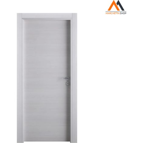 PORTA BATTENTE 'GINEVRA' cm 80 x 210 (88 x 214) - col. acero