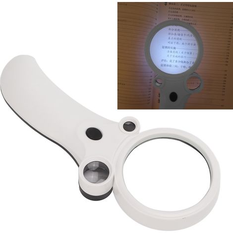 Loupe en acrylique HD 2.5x à 55x pour lecture économe en énergie (1/5)