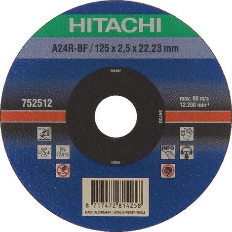 Hikoki 752512 - Disque à découper , 125 x 2,5 x 22,2 mm, métal (1/2)