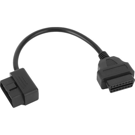 16-poliges, abgewinkeltes OBD2-Verlängerungskabel auf 16-poligen Stecker, Kfz-Diagnosegerät, 0,3 m/1 ft (1/5)