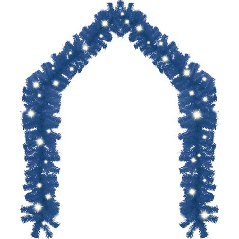 Guirlande de Noël avec lumières LED 10 m Bleu