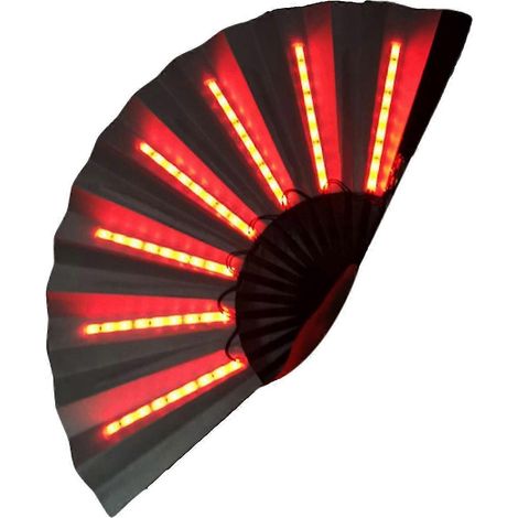 Stilvoller LED-Ventilator, geringer Stromverbrauch, auffälliges Design, Steigerung-Red
