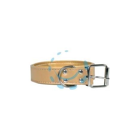 COLLARE PER CANI FINTO CUOIO IMBOTTITO - cm.65x3,5