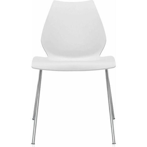 Kartell 028702M Sedia da esterno bianca, set di 2