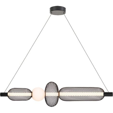 Suspension Mimosa, noire, 20 W, 4 000 K, 2 200 lm, dimmable, 99,5 x 22 cm (1/2)