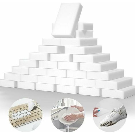 100er-Packung Magische Melamin-Schwämme in extra großer Größe zum Reinigen von Geschirr, Möbeln, Böden, Booten, Badewannen und Wänden